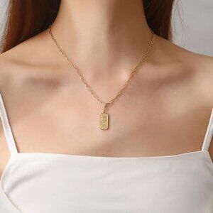 Gold evil eye amulet